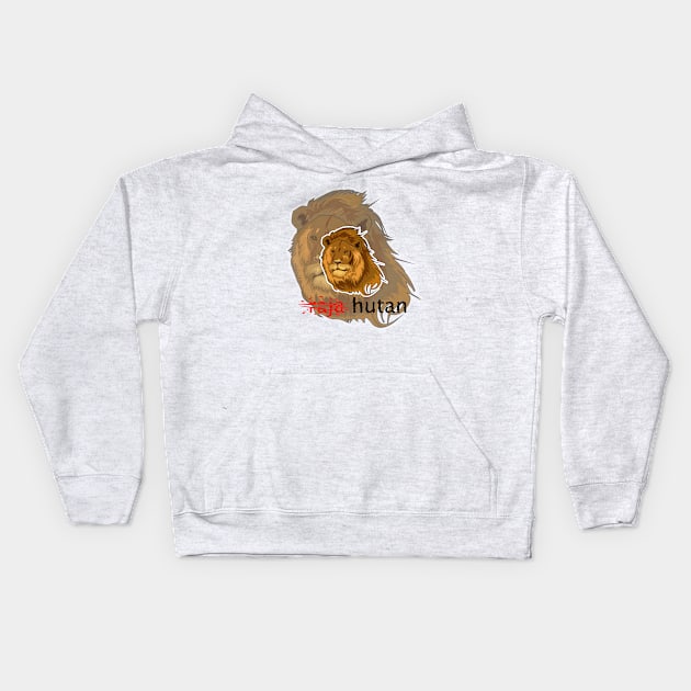 lion Kids Hoodie by berrs